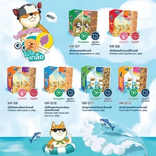 ( 12 ซอง ) 🔥 มี Token 🔥 VIF Felina Canino อาหารเปียกสุนัข เกรดพรีเมี่ยม สำหรับสุนัขทุกวัย ขนาด 75g ( 12 ซอง )