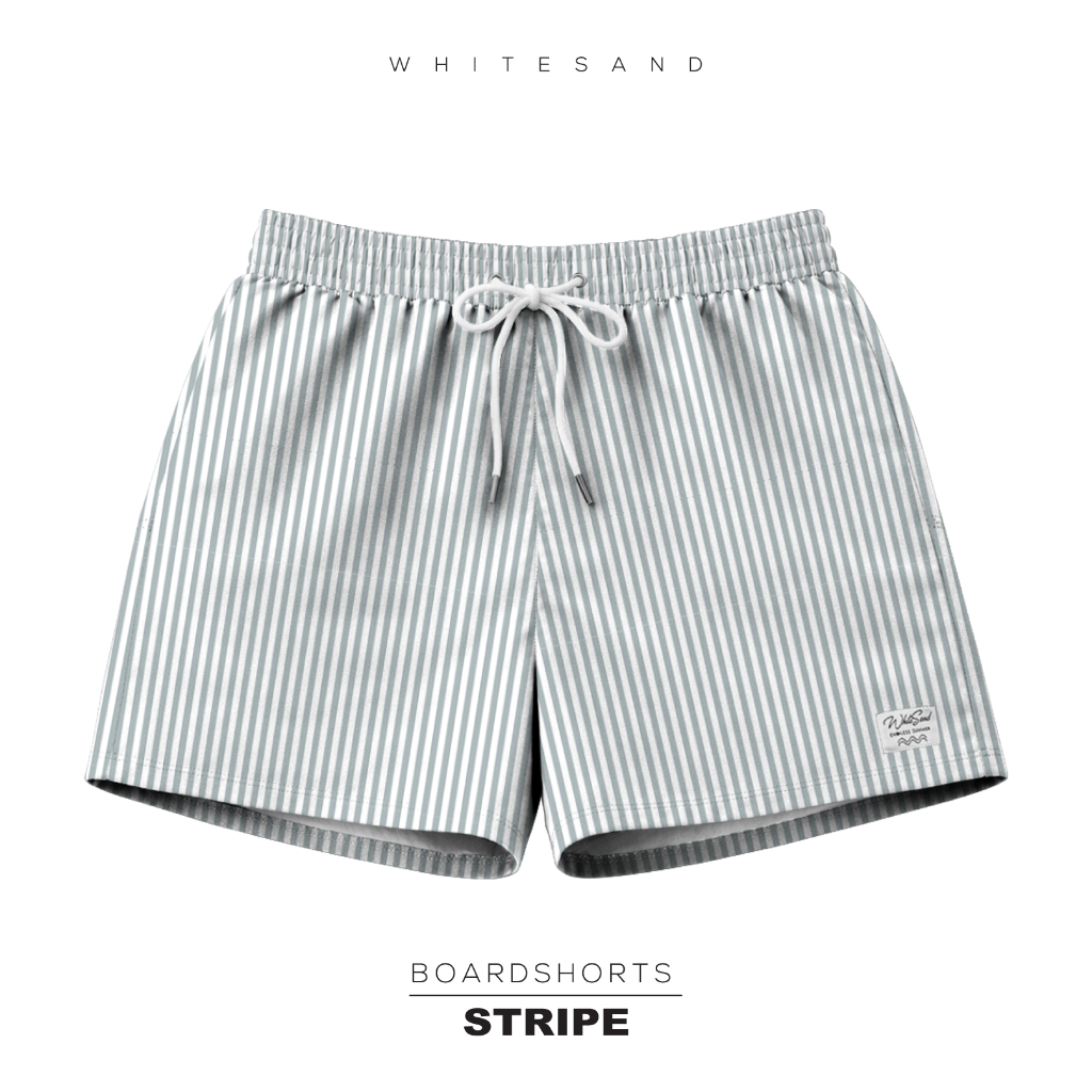 WhiteSand Men Boardshorts | กางเกงว่ายน้ำผู้ชาย ลาย Stripe