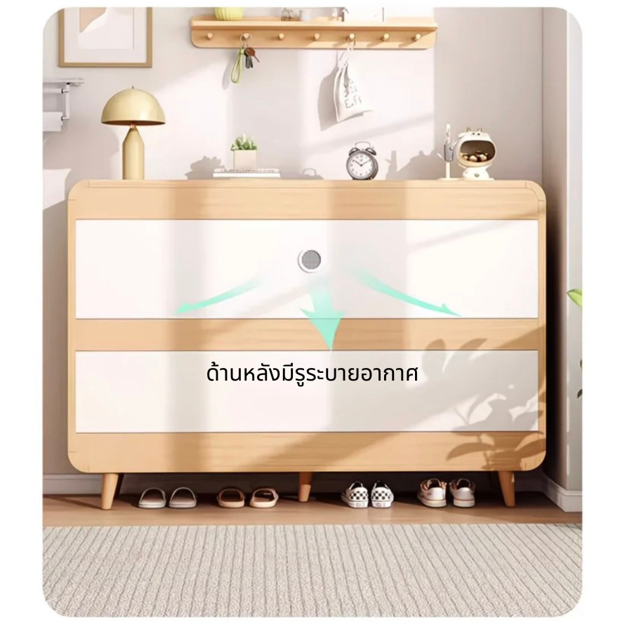 ตู้เก็บรองเท้า ตู้รองเท้า ชั้นวางรองเท้า เก็บของได้เยอะ สไตลส์มินิมอล สินค้าส่งจากไทย - รูปที่ 5