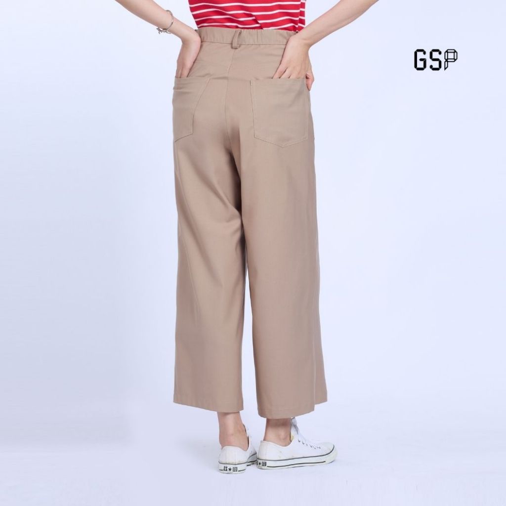 بنطلون ليكرا مرن كاكي GSP — صورة 4