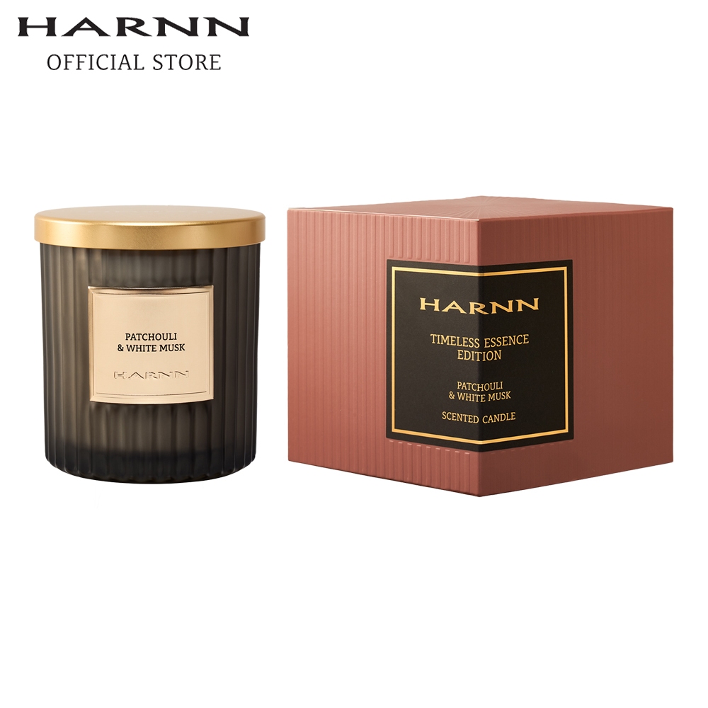 HARNN TIMELESS PATCHOULI & WHITE MUSK SCENTED CANDLE 180 G