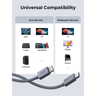 AUKEY สายDP DisplayPort to DisplayPort 1.4 Cable 8K 60Hz 2m CB-DDP141