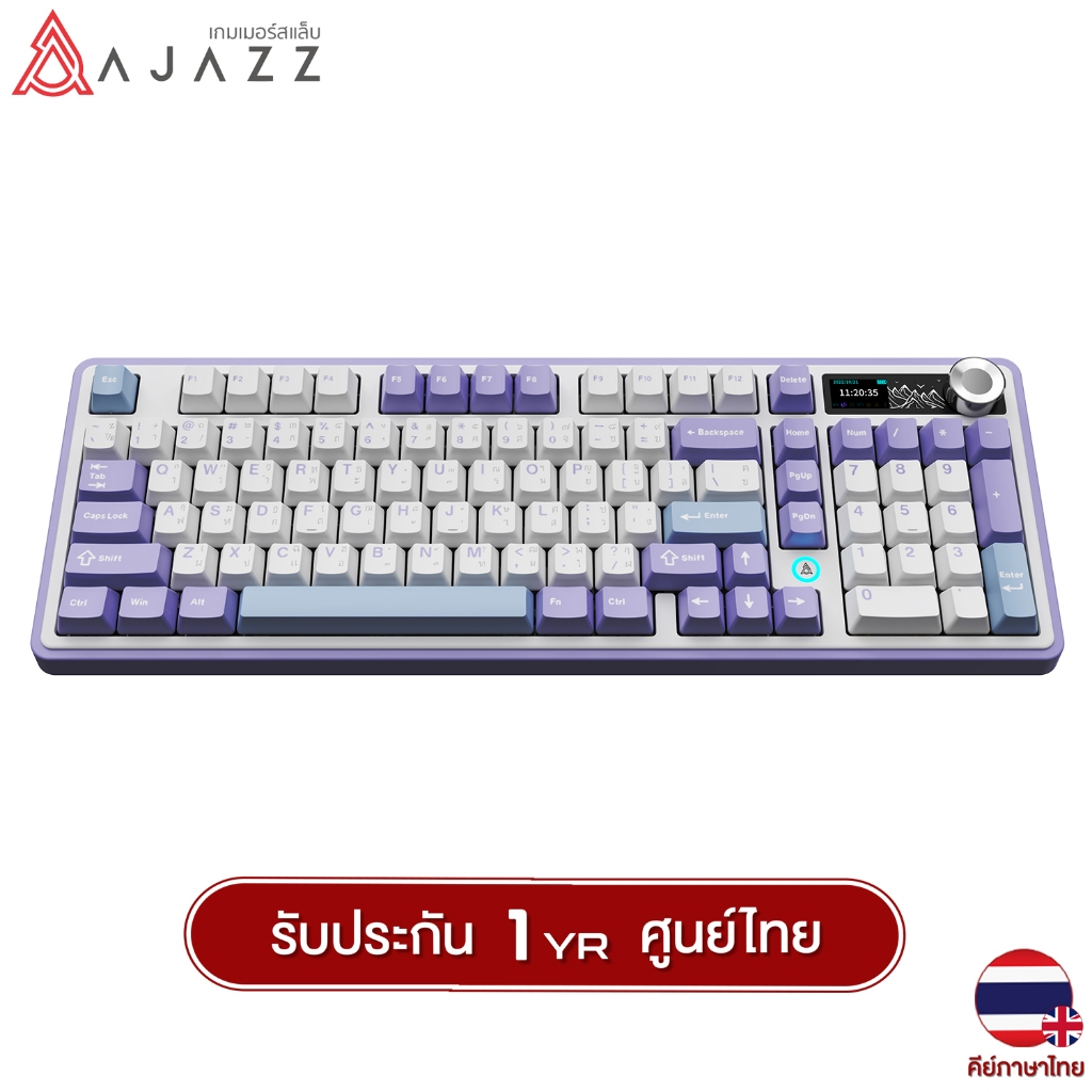 AJAZZ AK980V2 Gasket Tri-Mod Maila Switch Mechanical Keyboard คีย์บอร์ดไร้สาย รูปที่ 4