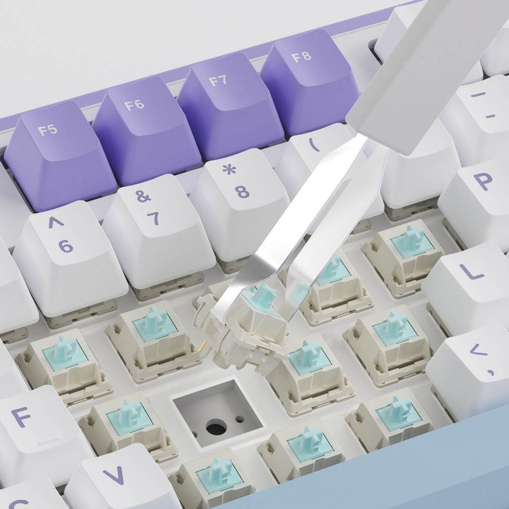 AJAZZ AK980V2 Gasket Tri-Mod Maila Switch Mechanical Keyboard คีย์บอร์ดไร้สาย รูปที่ 6