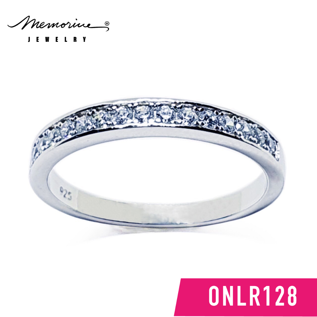 Memorine Jewelry แหวนเงินแท้ 925 ฝังเพชรสวิส (CZ) : ONLR12859