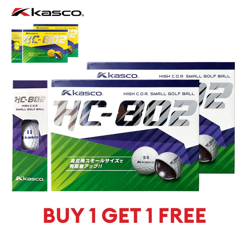 ❣️ โปรโมชั่น ซื้อ 1 แถม 1 ❣️ ลูกกอล์ฟ (1 กล่อง 12 ลูก) NON-CONFORM จาก KASCO GOLF BALL - HC-802