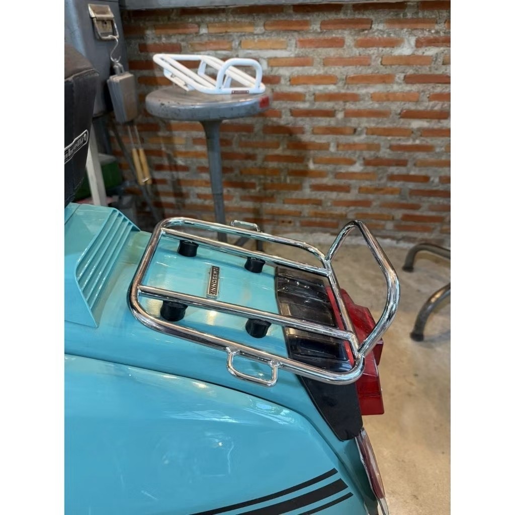 ตะแกรงหลัง Vintage Buddy Seat สำหรับ Lambretta 3 - 4