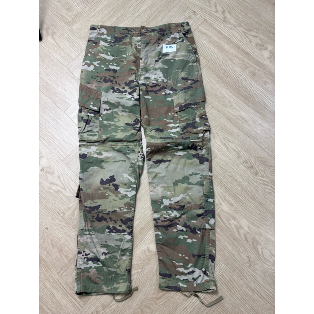 เอว36  ยาว 43 กางเกงทหารอเมริกาแท้ ลายพราง งานกอฃทัพ USA ลายมัลติแคม ACU วูดแลนด์ ผ้าหนา ทนทาน #H183