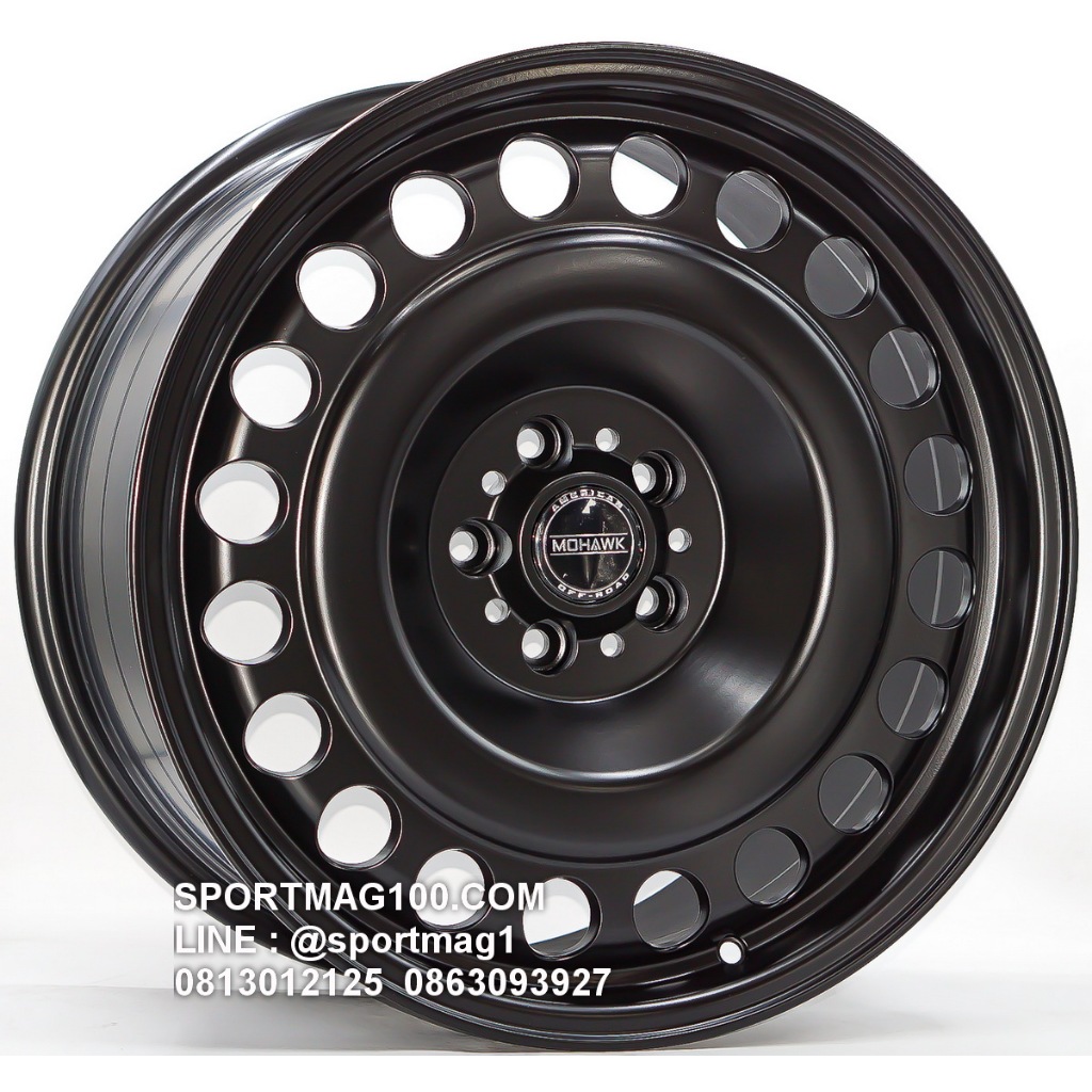 ล้อแม็กซ์ HR MOHAWK ขอบ18นิ้ว 5รู108 สีดำด้าน กว้าง9นิ้ว Offset30 [22823]