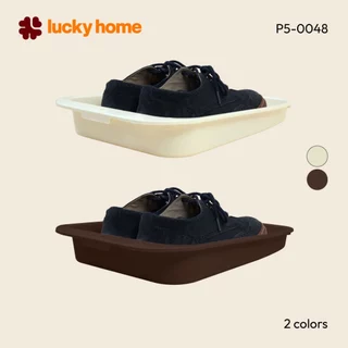 LUCKY HOME กล่องใส่รองเท้าทรงเตี้ย P5-0048 ขนาด : 27(ก) x 37(ย) x 6(ส) cm