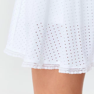 Janesuda x Wakingbee Court Skorts กระโปรง เทนนิส กอล์ฟ พร้อมซับในขาสั้น ผ้าฉลุ แต่งริมลูกไม้ มีกระเป๋าซ่อน