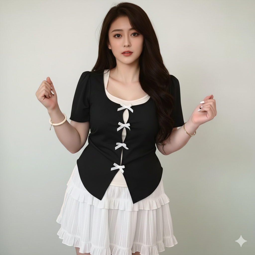 เสื้อยืดสาวอวบแฟชั่นเนื้อผ้าบางเบา นิ่มเด้ง สีพาสเทลหวานสดใส เหมาะกับทุกโอกาส รหัส 853