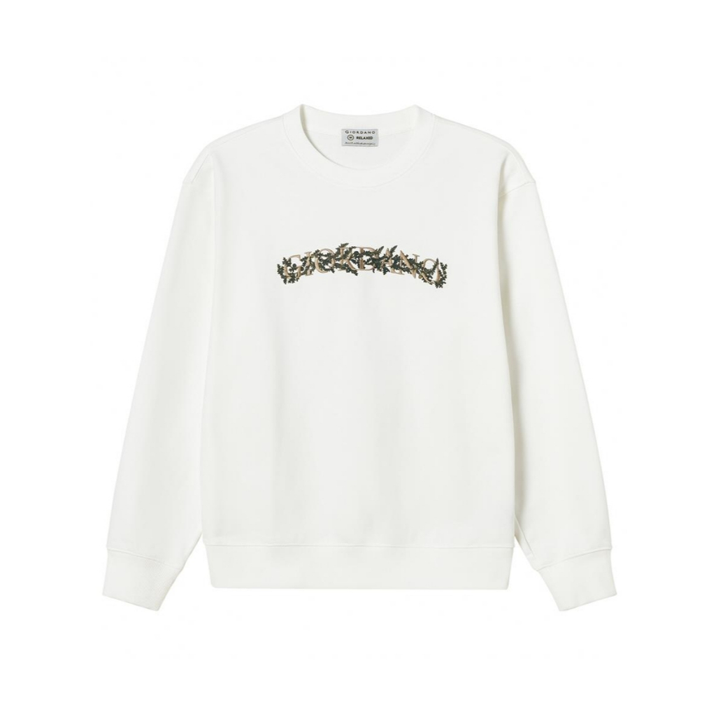 GIORDANO เสื้อสเวตเชิ้ตผู้ชาย Men's Relaxed Sweatshirt 01095611