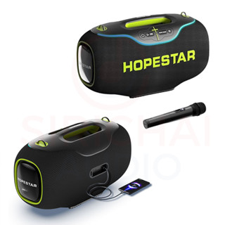ลำโพงบลูทูธ Hopestar รุ่น A80 ไมค์ลอย 350วัตต์ ลำโพง6ดอก ไฟR…