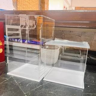 กล่องอะคริลิคใส15*15*25cm Macaron labubu upset duck Acrylic dustproof display box