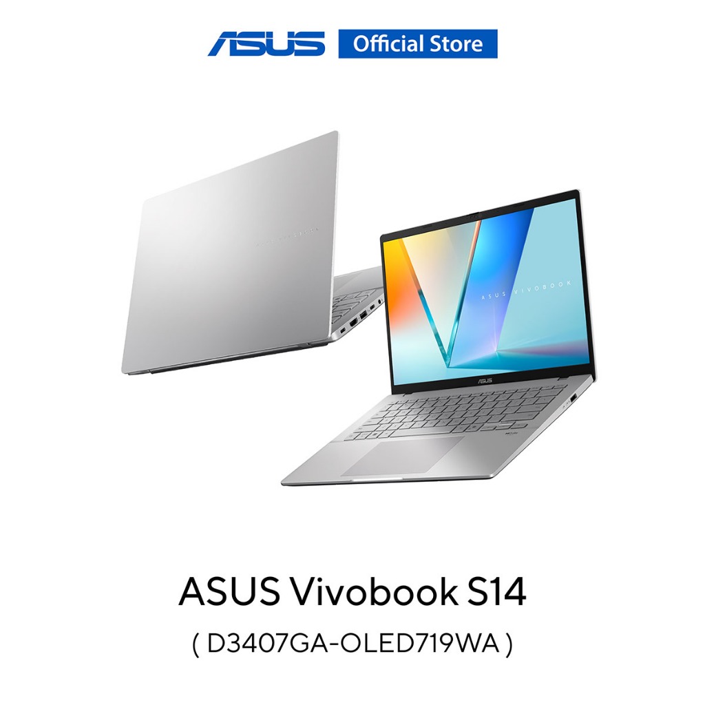 ASUS Vivobook S14 (D3407GA-OLED719WA) 14" WUXGA (1920x1200) OLED, AMD AI-7-445, 16GB, 512GB SSD, W11
