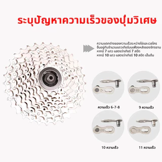 โซ่จักรยาน 6-7-8 สปีด โ1สปีด จำนวน 1เส้น สากล ป้องกันสนิมเงิน โซ่จักรยาน โซ่คุณภาพดี โซ่จักรยานเกรดพรีเมี่ยม
