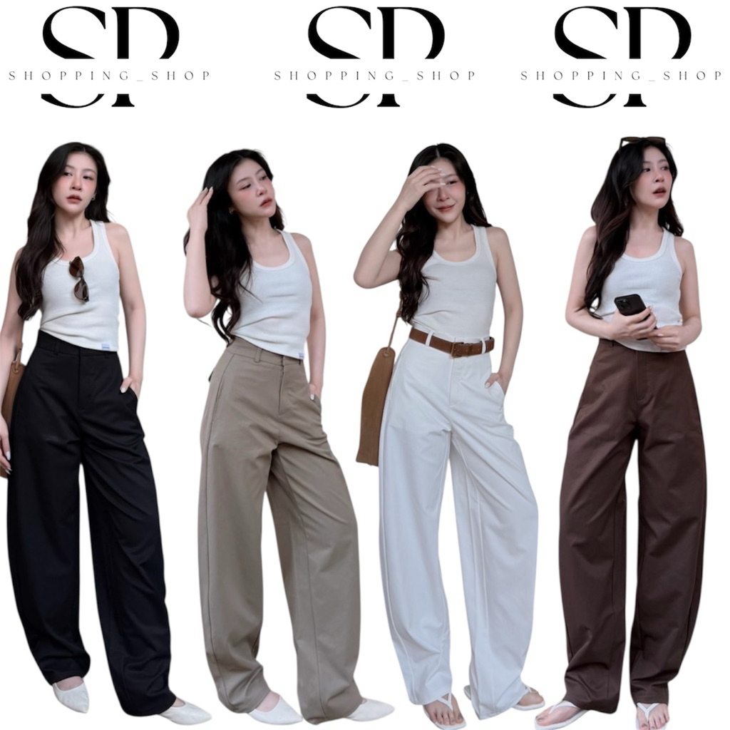 รุ่นLena barrel pants  กางเกงทรง barrel ที่กำลังมาแรง