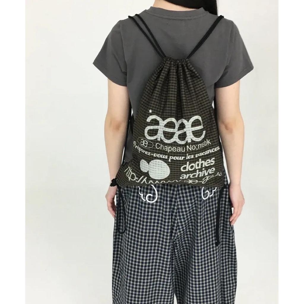 (pre-order) aeae – web logo gym sack รอบโปร ของแท้ ราคา ถูกที่สุด ดีลบีเคเค แกลเลอรีภาพที่ 2