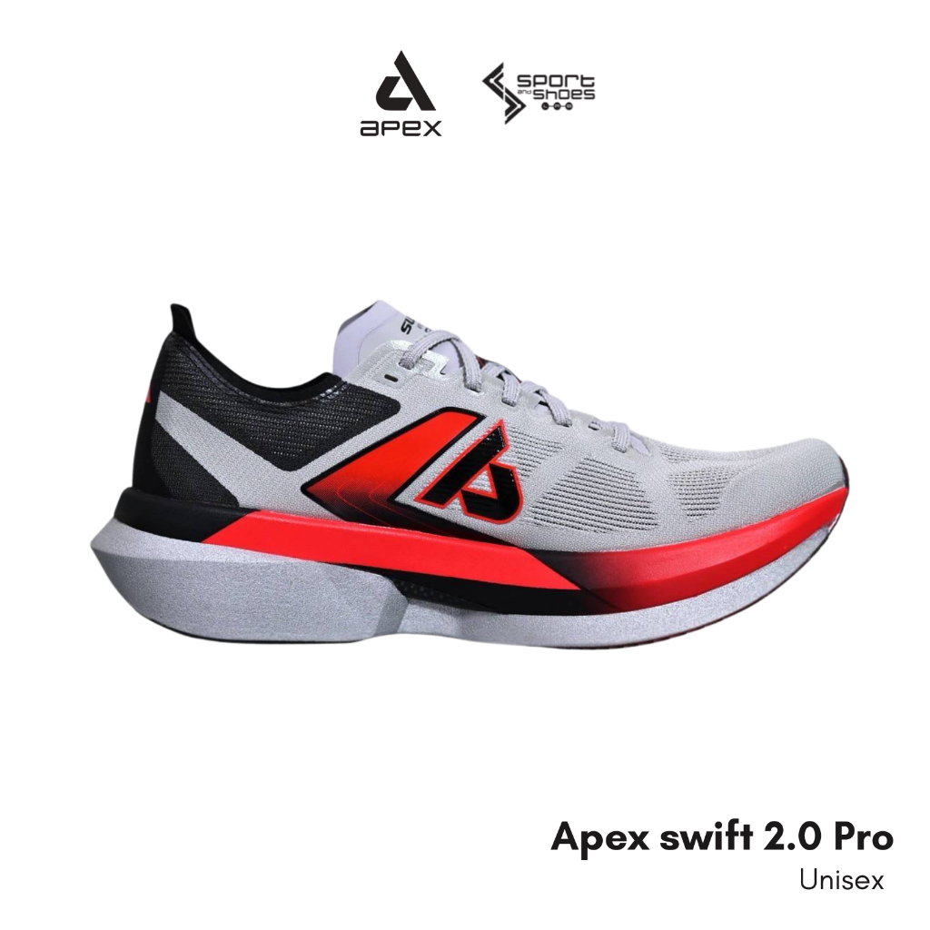 Apex swift2.0 Pro Unisex รองเท้าวิ่ง Grey / Red l ของแท้ 100%