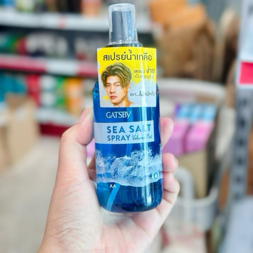 สเปรย์น้ำเกลือ แกสบี้ ซี ซอลท์ สเปรย์ วอลลุ่ม แมทท์ 145 มล. Gatsby Sea Salt Spray Volume Mat 145 ml. สเปรย์ยกโคนผม