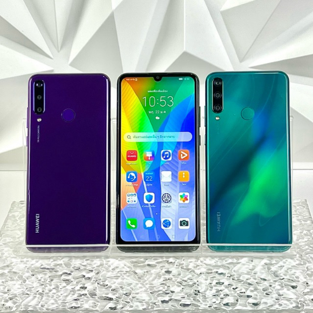 Huawei Y6p โทรศัพท์มือสองพร้อมใช้งานสภาพสวย ราคาถูก(ฟรีชุดชาร์จ)