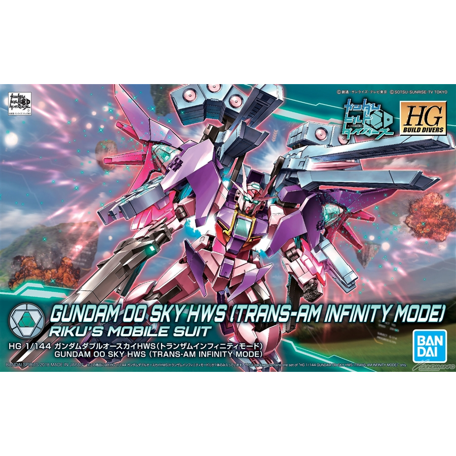 HGBD HG 1/144 Gundam 00 Sky HWS [Trans-Am Infinity mode] OO