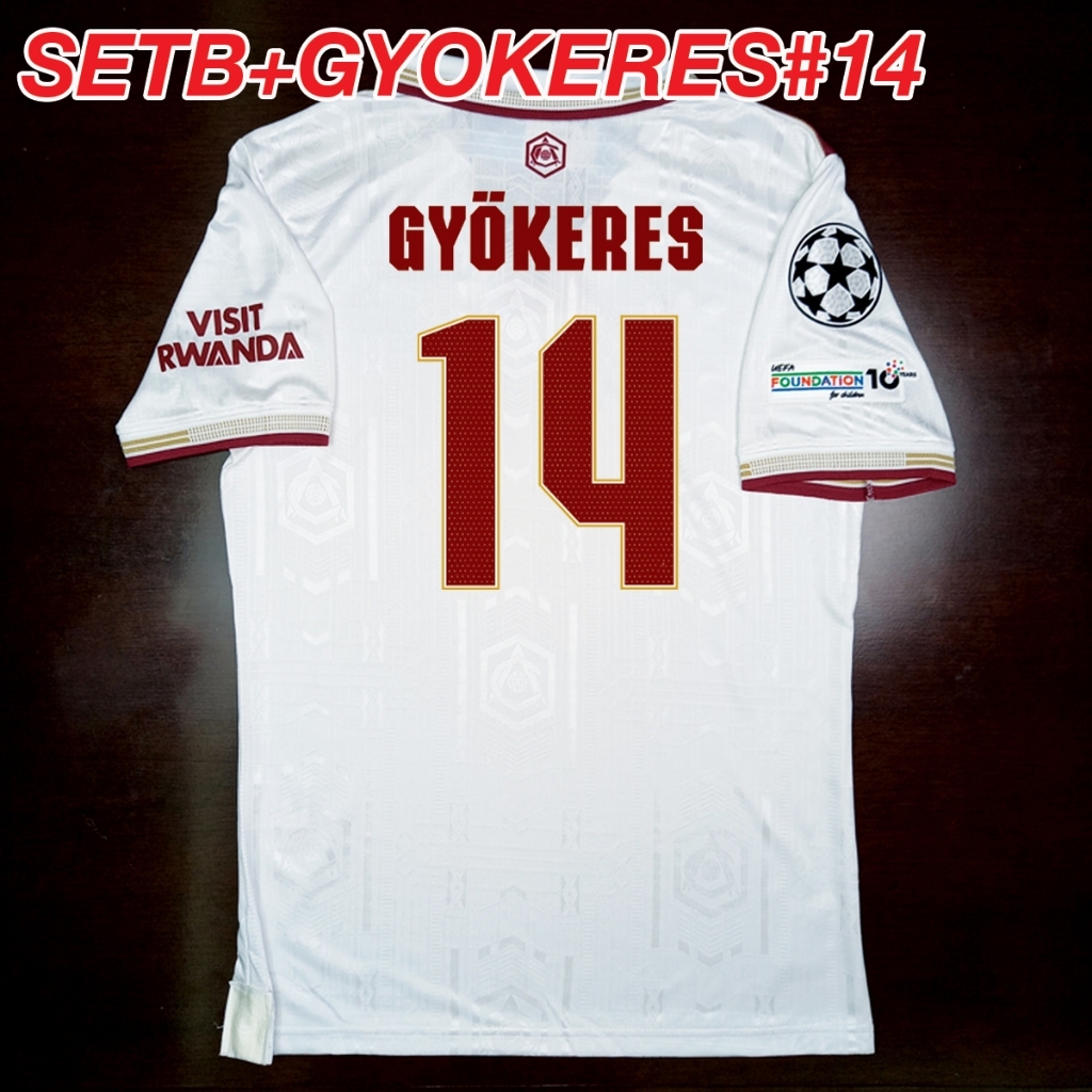 เสื้อฟุตบอลเกรดเพลเยอร์ ทีม oาs์lซน่oa สีขาว ปี25-26 อาร์มพรีเมียร์,ยูฟ่า/ชื่อเบอร์นักเตะในทีม/ไซส์เอเชีย S-2XL #PY0071 - รูปที่ 5