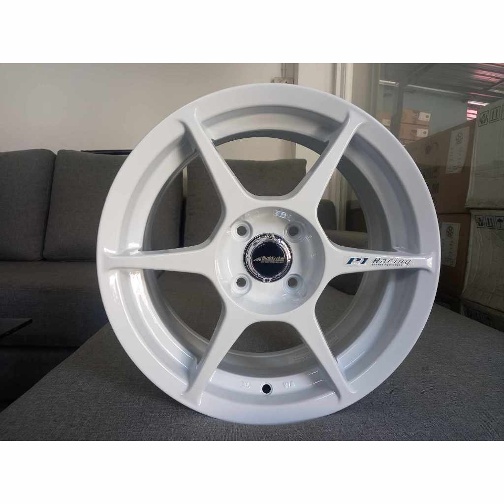 แม็กใหม่ขอบ 15 กว้าง 7 ออฟ 35 สีขาว