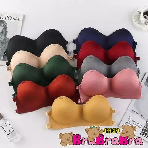 [ส่งจากไทย] 𝑩𝒓𝒂𝑩𝒓𝒂𝑩𝒓𝒂 #bra-038 เสื้อชั้นใน เกาะอก สายปรับได้ พร้อมสายใส