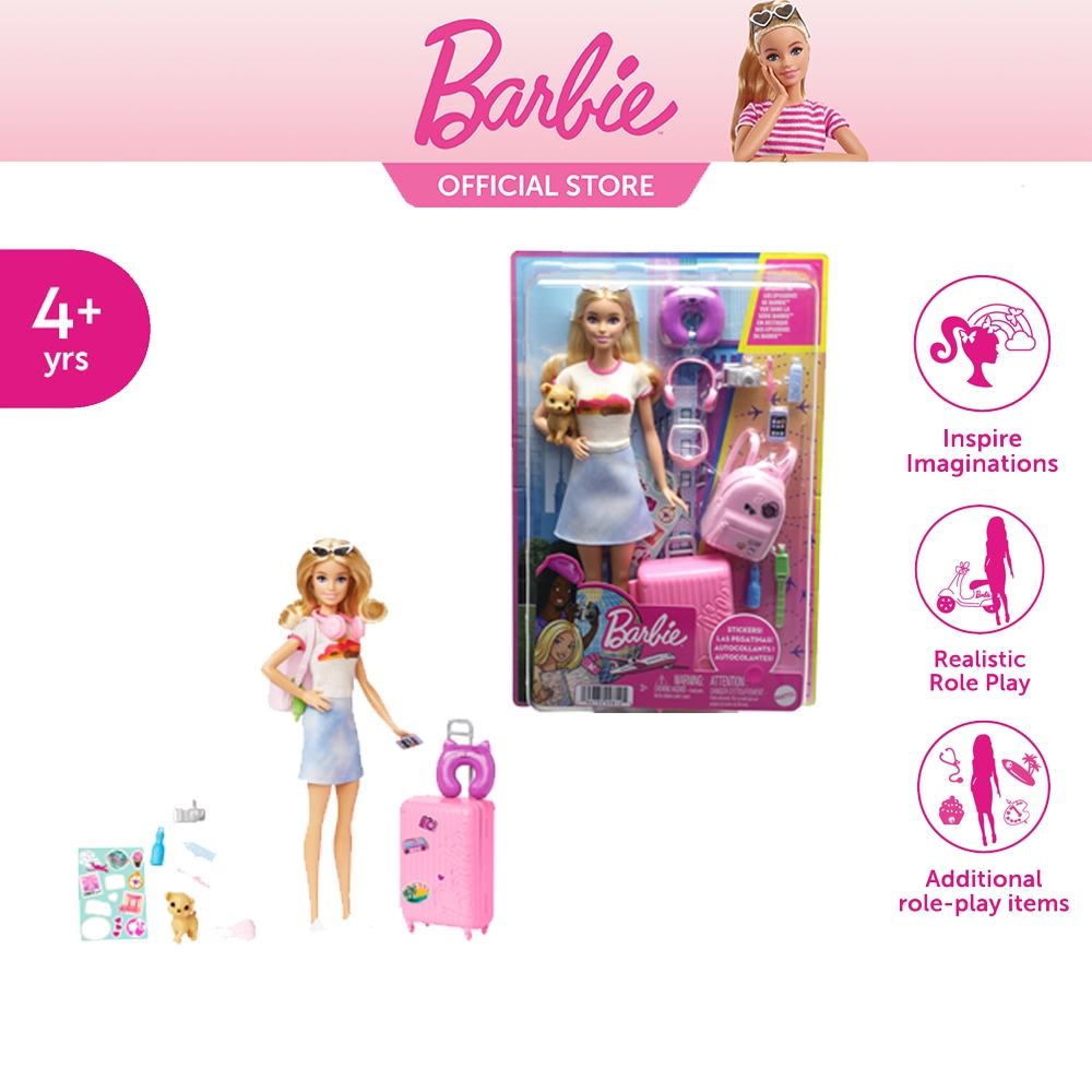 Barbie It Takes Two, Malibu Travel ตุ๊กตา บาร์บี้ เซตเดินทางมาลิบู HJY18 ID
