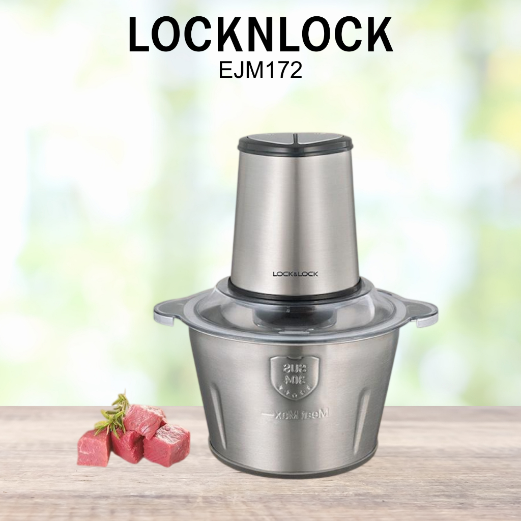 เครื่องบดสับ LOCK&LOCK รุ่น EJM172 (2 ลิตร,300วัตต์) สีเทา