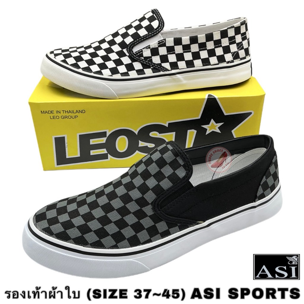 รองเท้าผ้าใบแบบสวม ASI SPORTS (สลิปออน) (SIZE 37-45)