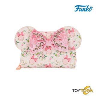 (WDWA3507) Minnie Mouse Floral All-Over Print Zip Around Wal…