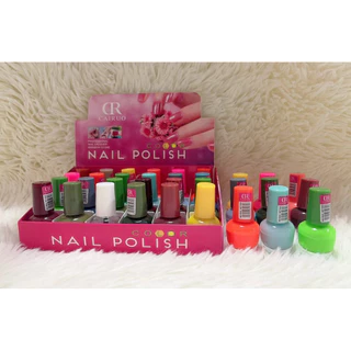 💅💅💅ยกแพ็ค ยาทาเล็บคละสีสดใส(1x24)ยาทาเล็บจิ๋ว 8ml.สีติดทนนาน แห้งเร็ว (ไม่ใช่สีเจล)#5935