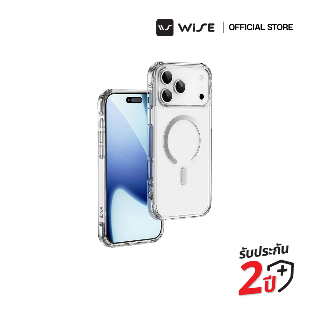 WISE Phone Case สำหรับไอโฟน iPhone 17 /17 Air /17 PRO /17 PRO MAX /15 /13 เคสใส เคสแม่เหล็กใส เคสกันกระแทก