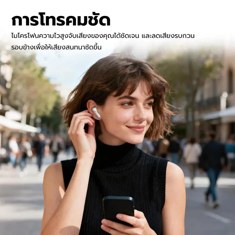 GOOJODOQ J237 หูฟัง Bluetooth 5.3 IPX5 กันน้ำ ไร้สาย thumbnail 5