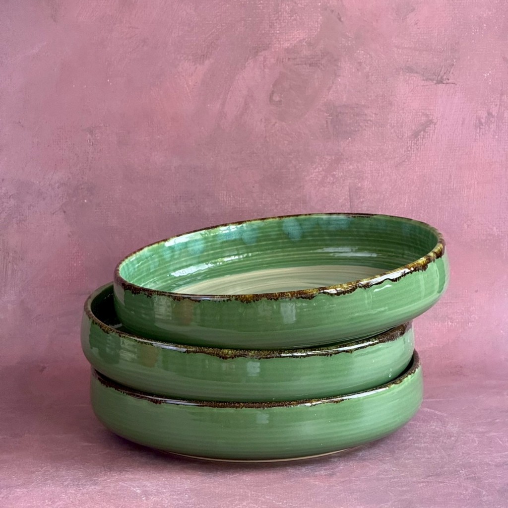 ชามพาสต้า ชามสลัด ขนาด 9 นิ้ว ชามเซรามิค Pasta Bowl Salad Bowl Ceramic - AT1CERAMIC - รูปที่ 3