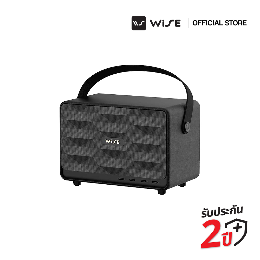 WISE PICCO 7 SPEAKER (BK) ลำโพง บลูทูธเวอร์ชัน 5.3 รุ่น WS-110 รับประกันคุณภาพนาน 2 ปีเต็ม (WIS-0000