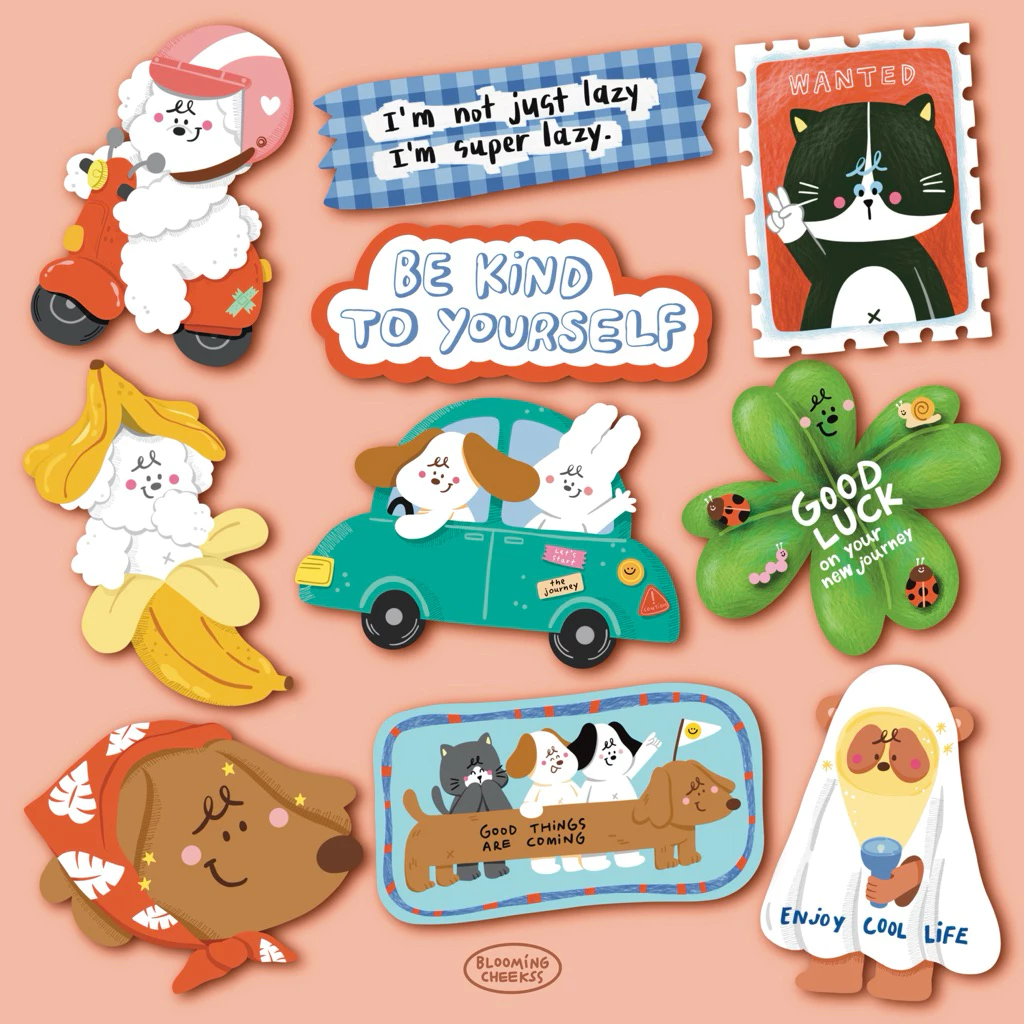 BMCK - JUMBO sticker สติ๊กเกอร์ชิ้นใหญ่ ไดคัท100% Premium PVC UV