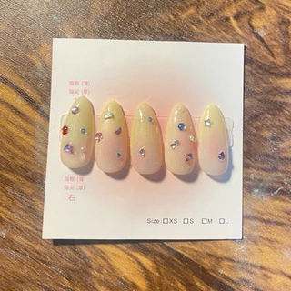 ลงลายใหม่ 🧵 เล็บปลอมสำเร็จรูป 10 นิ้ว 💅เล็บติดแกรม 💗 แถมฟรีอุปกรณ์ติดเล็บ กาว ตะไบ ไม้ดัน แอลกอฮอล์ ครบชุด 👀🍅