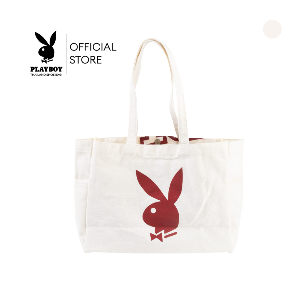 PLAYBOY รุ่น SHOPPING BAG GWP สำหรับเทศกาลวาเลนไทน์และ ตรุษจีน รหัส ST-F261PB011-WH มี1สี OFF White