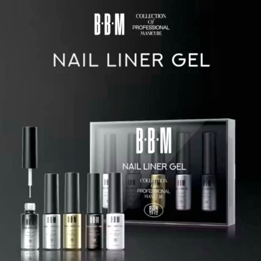 เซตสีเล็บเจลวาดเส้น BBM Liner 5 สีเจลเพ้นท์เล็บ พู่กันแบบไลน์เนอร์เรียวเล็ก