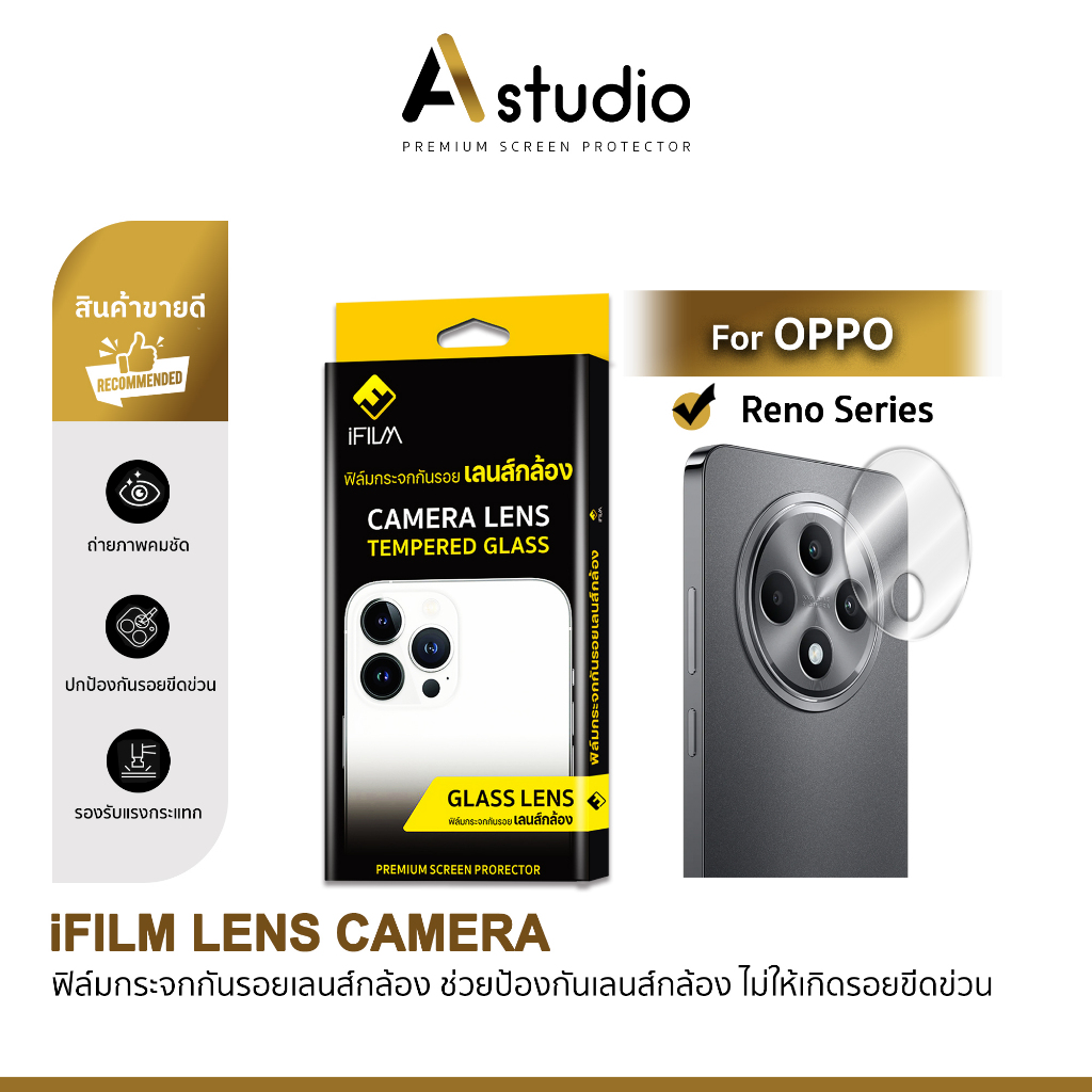 🏅iFilm ฟิล์มกันรอย เลนส์กล้อง Ring For iPhone 14 pro max 14plus 13 pro max iphone13 mini Lens Camera Aluminum ฟิล์มไอโฟน