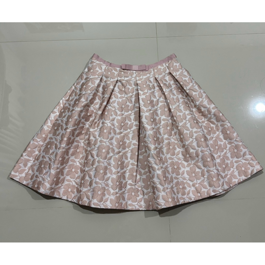 กระโปรงจีบทวิสลายดอกไม้ Ep fashion size s