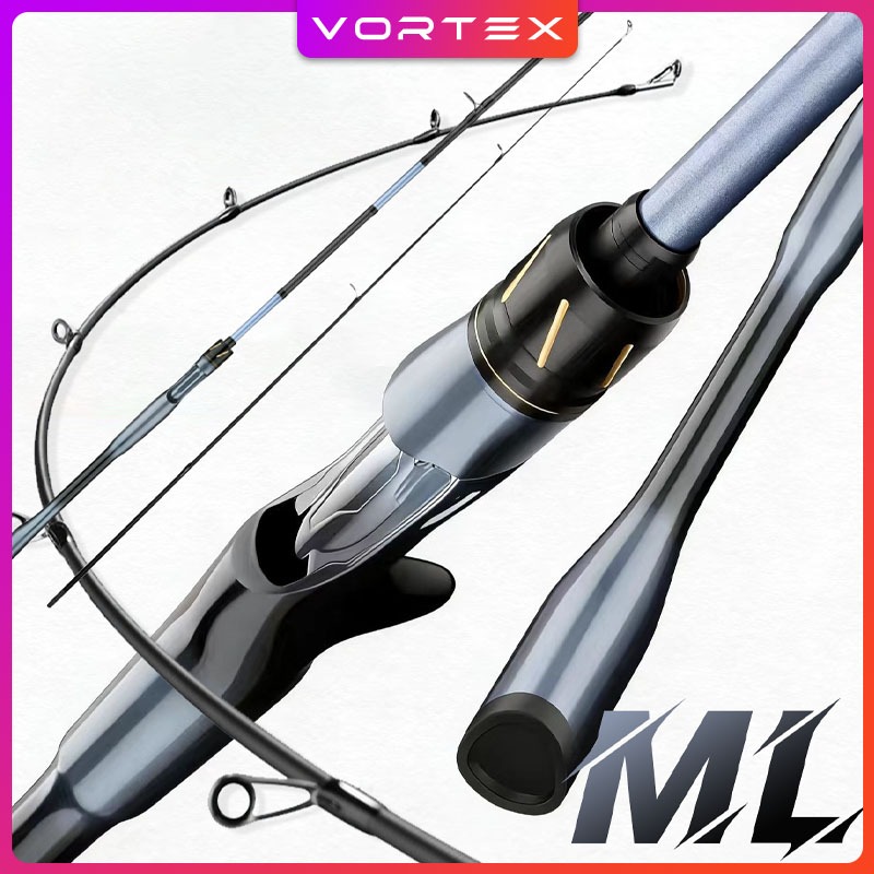 คันเบ็ดตกปลา 1.8-2.4M  น้ำหนักสาย 6-12LB น้ำหนักเหยื่อ 8-25G ML การกระทำ คันเบ็ด สำหรับจิ๊กกิ้ง คันเ
