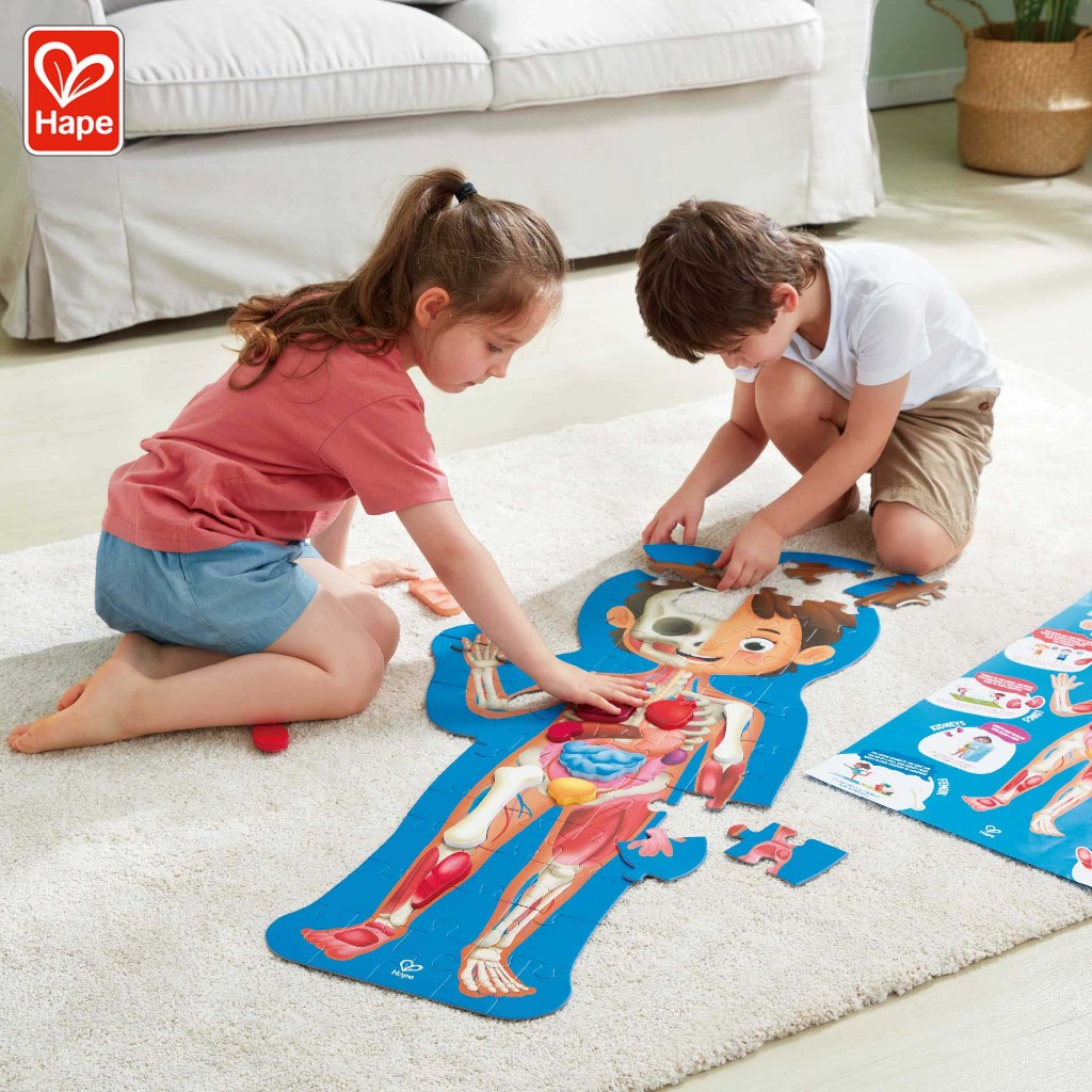 Hape - จิ๊กซอว์ อะไรในร่างกายหนู Human Body Puzzle