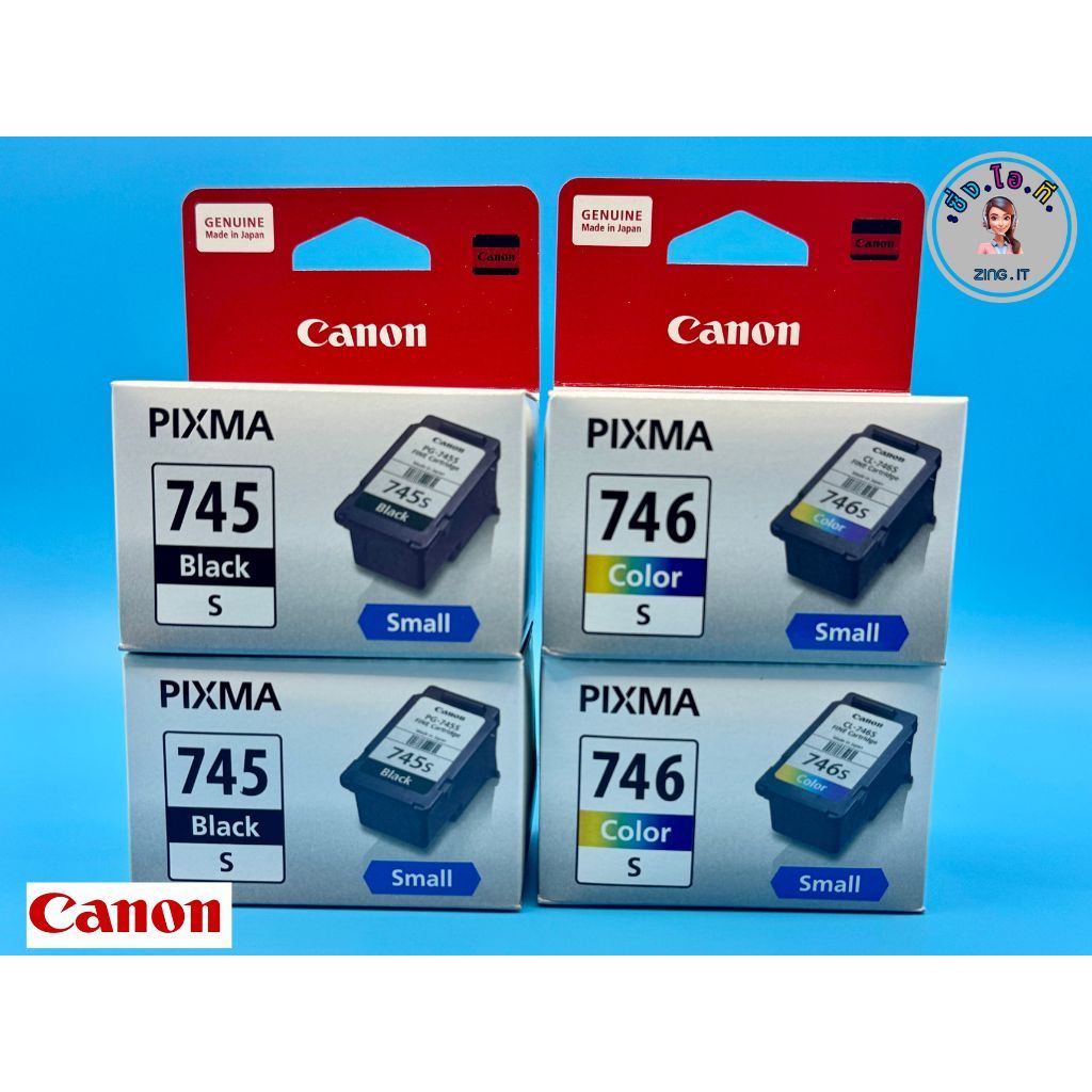 หัวพิมพ์ Canon PG-745 BK (S) + PG-746 CL (S) ของแท้จากศุนย์  Canon