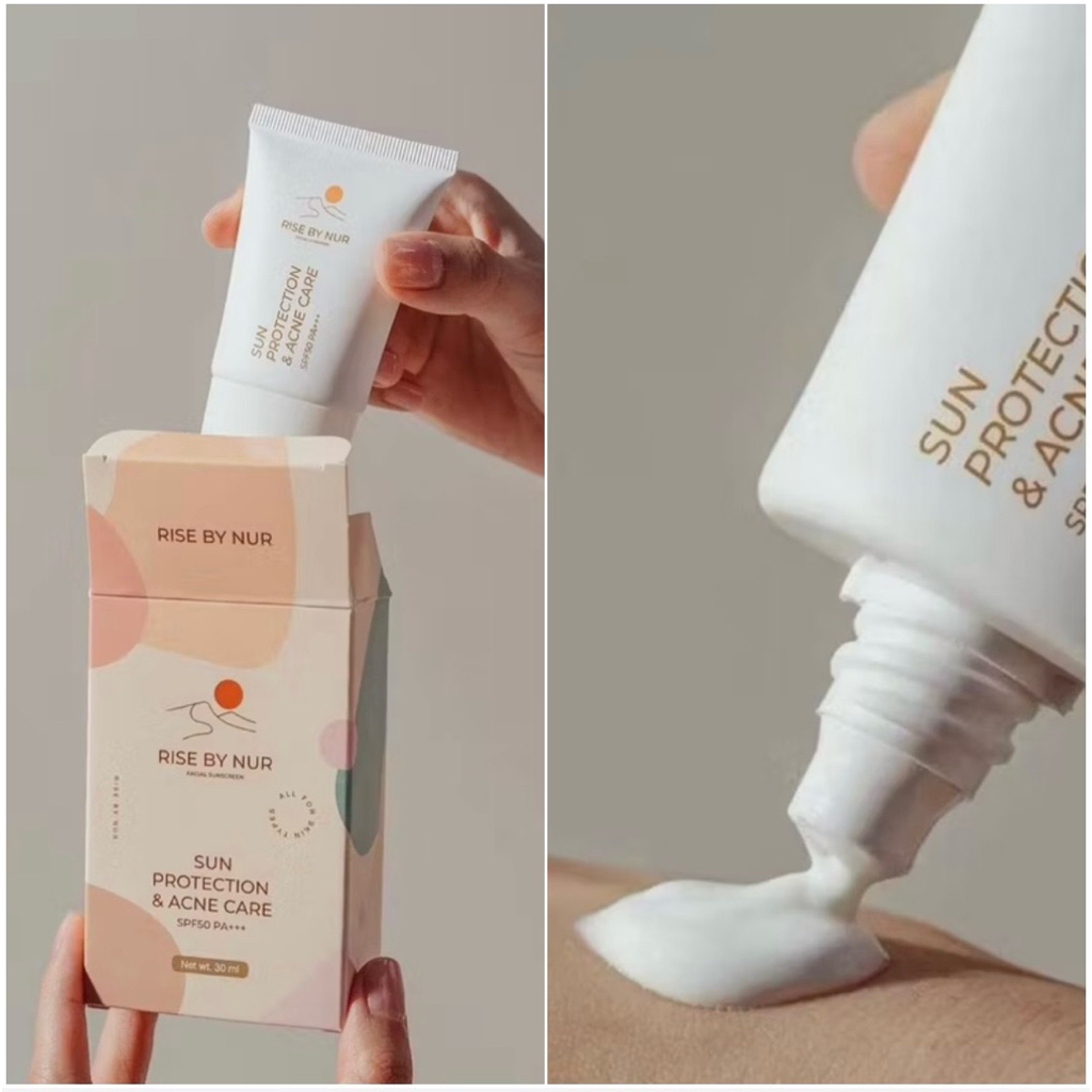 กันแดด RISE BY NUR Sun Protection & Acne care spf 50 pa+++