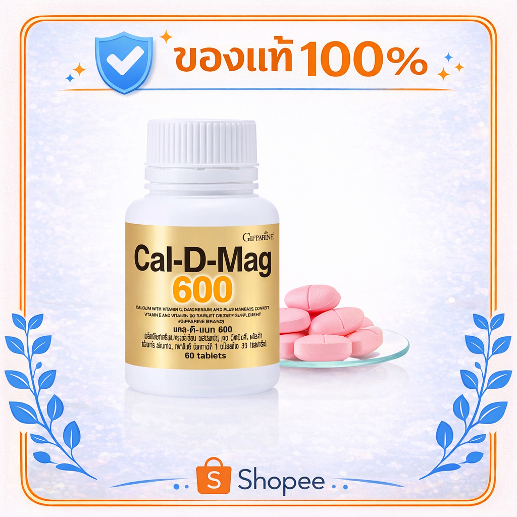 แคล-ดี-แมก 600มก. เสริมกระดูกแช็งแรง ผุ พรุน เด็กสูง หญิงตั้งครรภ์